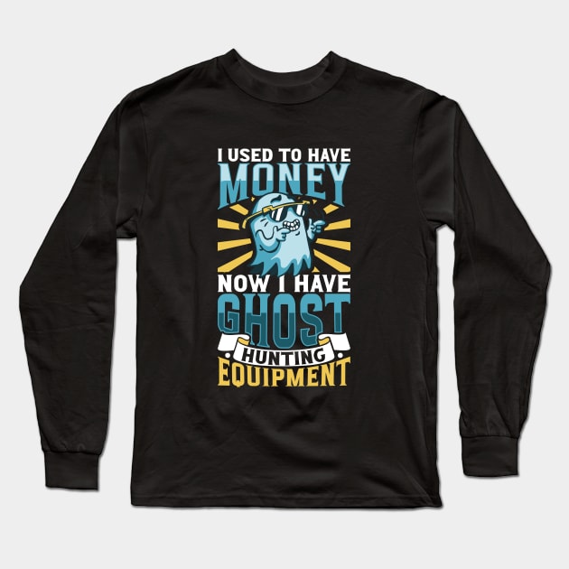 Ghost hunting equipment - Paranormal Researcher Long Sleeve T-Shirt by Modern Medieval Design